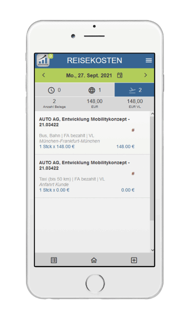 Mobile App - Reisekosten