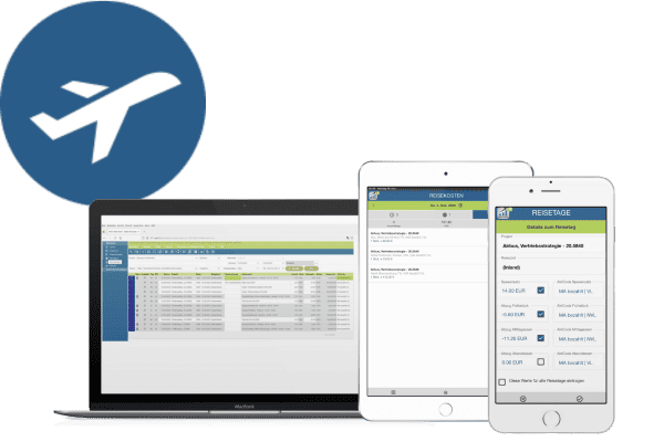 Reisekosten erfassen und Reisekostenabrechnung mit PACS Software