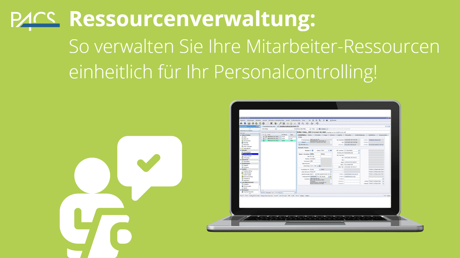 PACS Tutorial - Kontaktverwaltung Mitarbeiter-Ressourcen