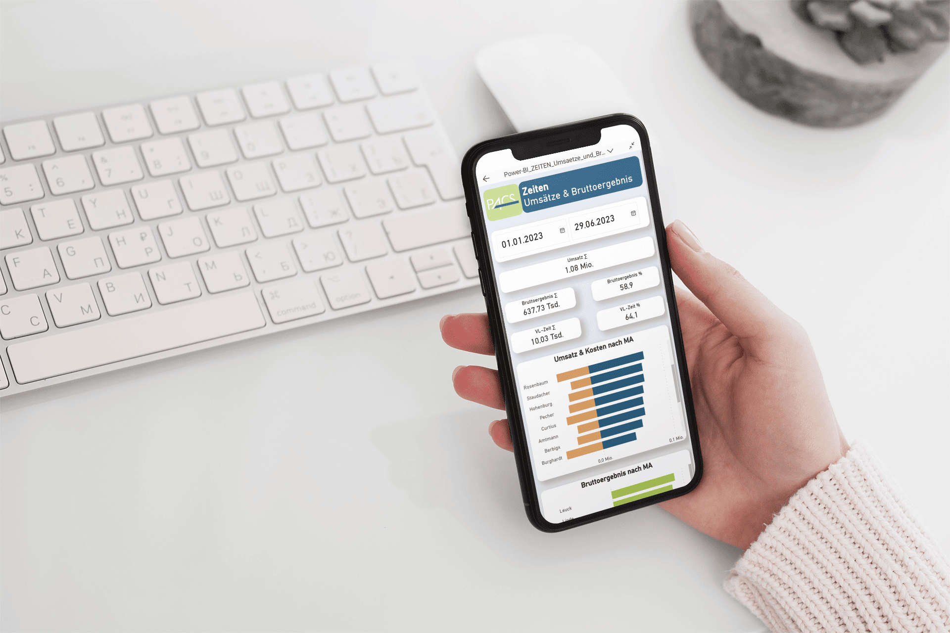 PACS Software - Mobile Projektberichte mit Power BI