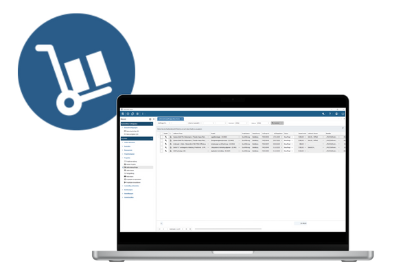 PACS SOftware – Lieferantenauftrag Fremdleistung Lieferantencontrolling in der PACS Software