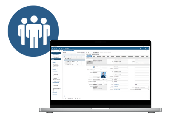 PACS Software – Kontaktverwaltung Kontakte für Projekte verwalten in der PACS Software